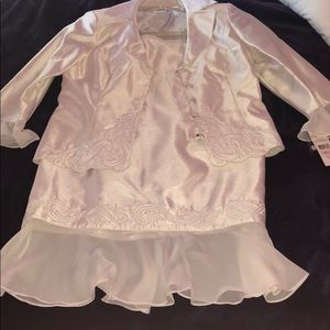 White blazer and skirt NWT